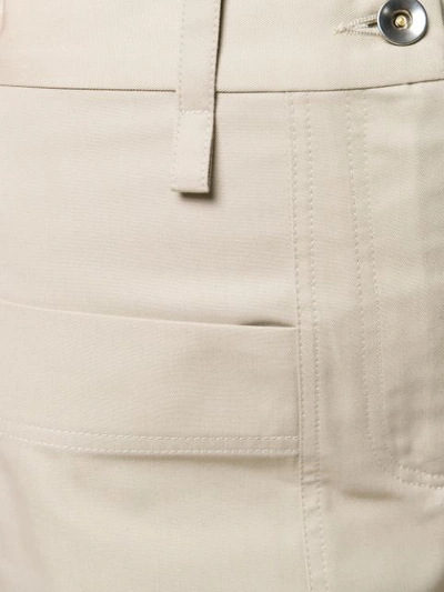 Shop Eudon Choi Utility Trousers In Beige