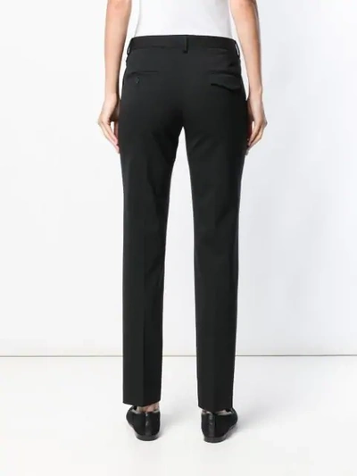 Shop Alberto Biani Slim-fit Trousers In Black