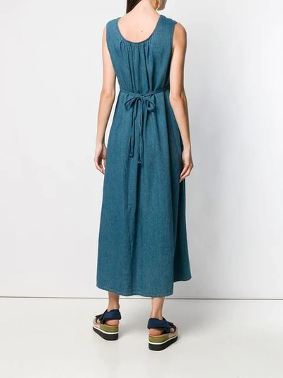 Shop Tsumori Chisato Flared Denim Dress In Blue