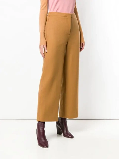 Shop Roksanda Straight-leg Trousers In Neutrals