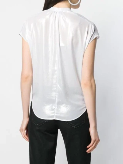 Shop Blanca Shiny Shirt In White