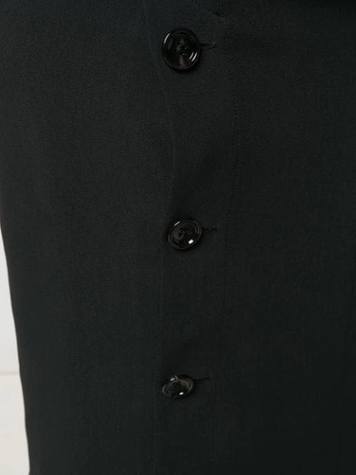 Shop Joseph Side Buttons Pencil Skirt In Black
