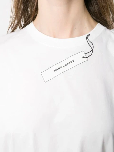 Shop Marc Jacobs Logo Tag T-shirt In White
