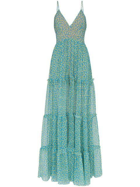 floral layered dress