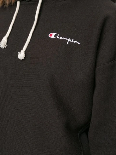 Shop Champion Cropped-sweatshirtjacke Mit Kapuze - Schwarz In Black