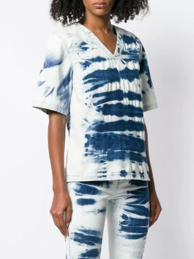 Shop Stella Mccartney Tie-dye Top In Blue