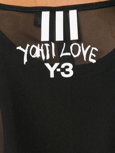 Shop Y-3 Mesh Logo T-shirt In Black