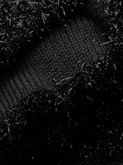 Shop Philosophy Di Lorenzo Serafini Textured Round Neck Sweater In Black