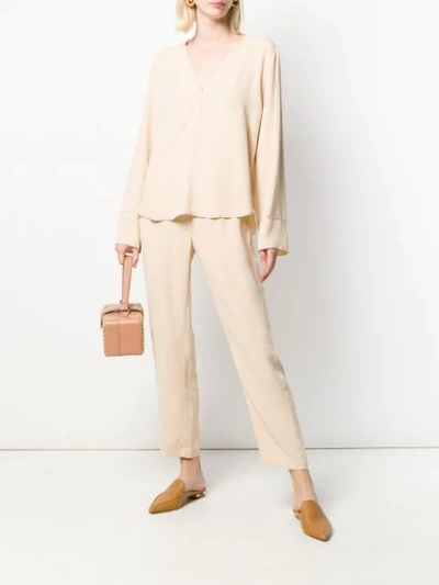 Shop Forte Forte Loose Fit Shirt In Neutrals