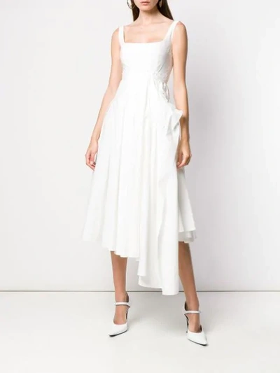Shop A.w.a.k.e. Asymmetric Maya Dress In White