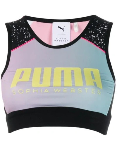 Shop Puma X Sophia Webster X Sophia Webster Bra Top In Black