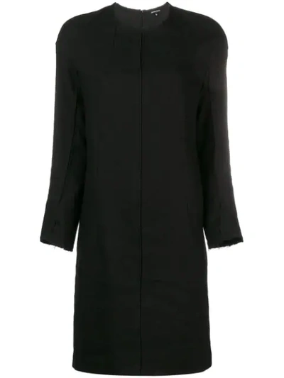 Shop Ann Demeulemeester Structured Dress In 099 Black