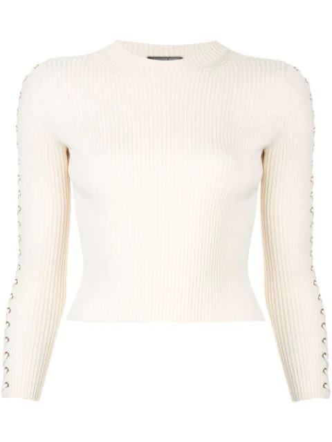 white lace jumper