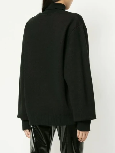 Shop Strateas Carlucci 'biodegradable' Knit Sweater In Black