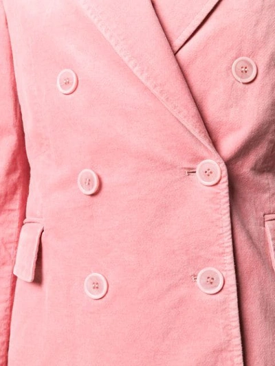 Shop Isabel Marant Étoile Alsey Double-breasted Blazer In 40lk Light Pink