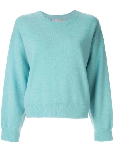 Shop Vince Short Cashmere Sweater In Green
