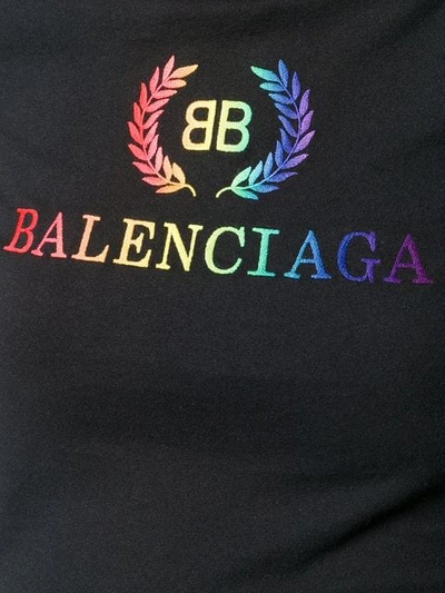 Shop Balenciaga Laurier T-shirt In Black