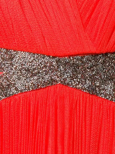 MARIA LUCIA HOHAN JULIET PLEATED MAXI DRESS - 红色