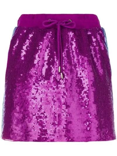 Shop Alberta Ferretti Rainbow Week Skirt In Pink