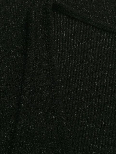 Shop Faith Connexion Lurex Knit Tank Top In Black