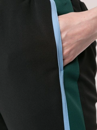 Shop Facetasm Pleated Detail Track Pants In Black
