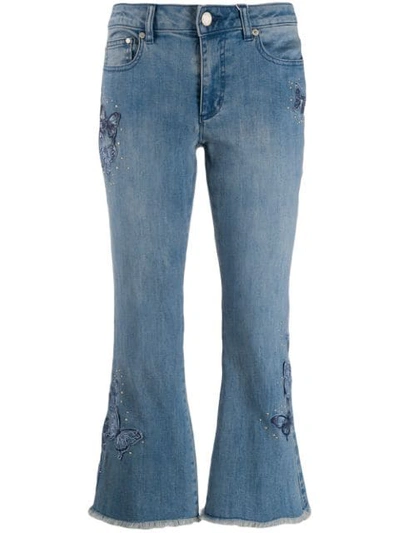 Michael Michael Kors Cropped Jeans In Blue
