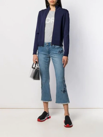 Michael Michael Kors Cropped Jeans In Blue
