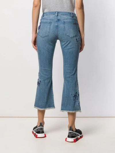 Michael Michael Kors Cropped Jeans In Blue