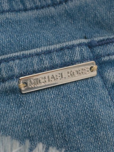 Michael Michael Kors Cropped Jeans In Blue