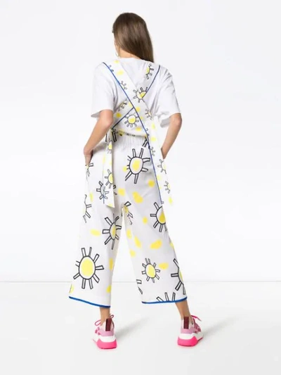 Shop Mira Mikati Jumpsuit Mit Sonnen-print In White