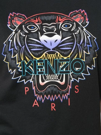 Shop Kenzo Tiger Print T-shirt - Black