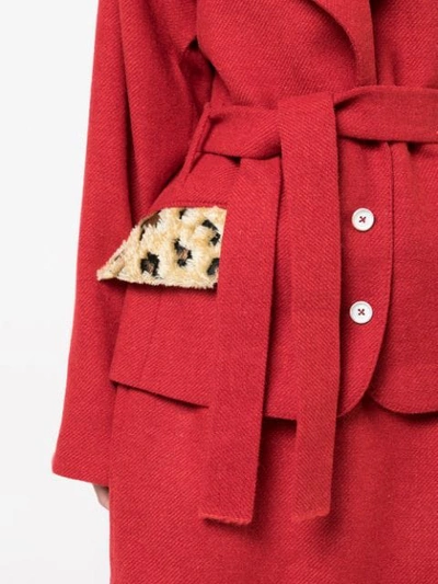 Shop Vivienne Westwood Eiir Oversized Jacket In Red