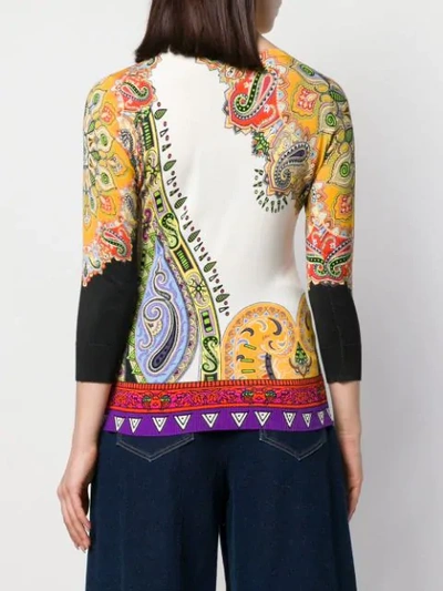 Shop Etro Paisley Printed Jumper In Neutrals