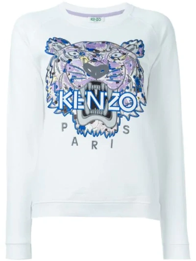 Shop Kenzo 'tiger' Sweatshirt - White