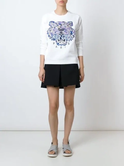 Shop Kenzo 'tiger' Sweatshirt - White