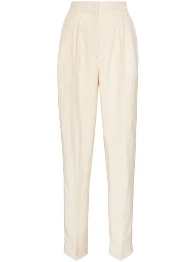 Shop Golden Goose Brown Felicia High-waisted Trousers