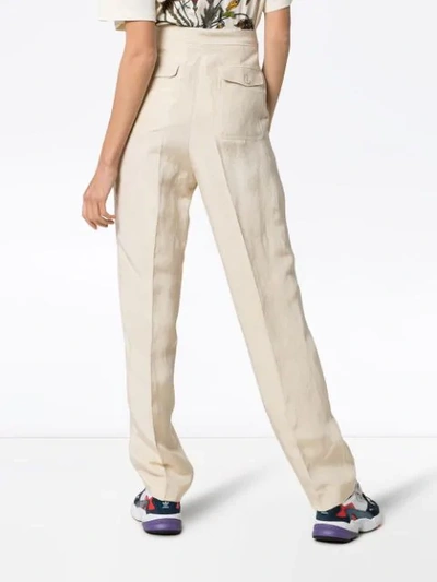 Shop Golden Goose Brown Felicia High-waisted Trousers