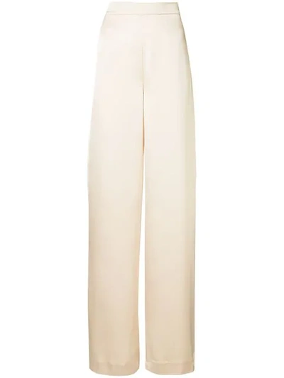 Shop Layeur Classic Palazzo Pants In Brown