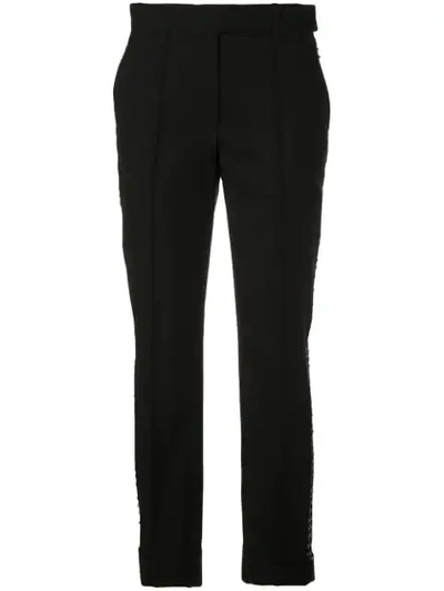 Shop Vera Wang Slim-fit Trousers In Black