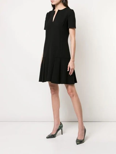 Shop Oscar De La Renta Mini Dress In Black