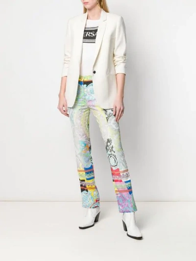 Shop Versace Jeans Jeans Mit Geradem Bein In A7000 Multi Color