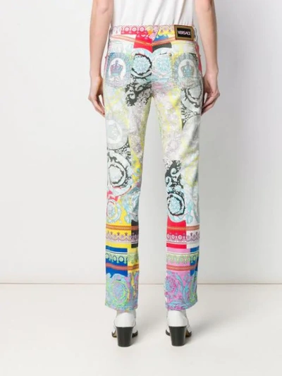 Shop Versace Jeans Jeans Mit Geradem Bein In A7000 Multi Color