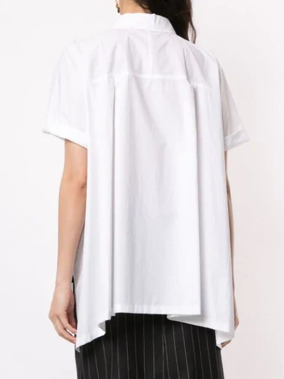 Shop Nehera Oversized Short-sleeve Shirt In White