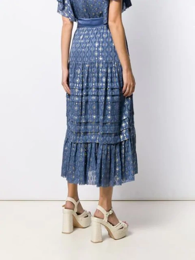 Shop Temperley London A-line Midi Skirt In Denim