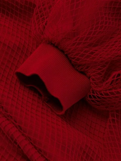 ATU BODY COUTURE 层搭网纱罩衫 - 红色
