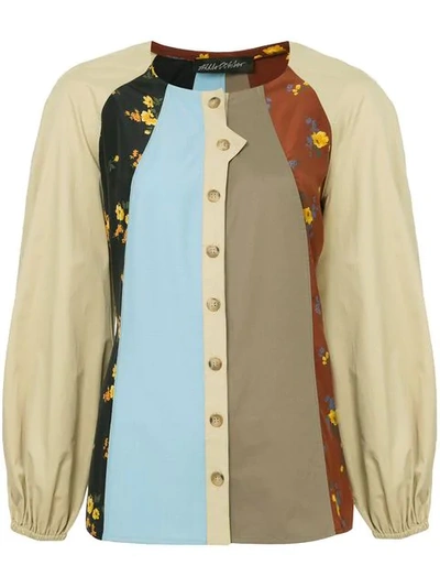 Shop Anna October Patchwork Shirt In Multicolour