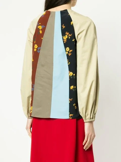 Shop Anna October Patchwork Shirt In Multicolour