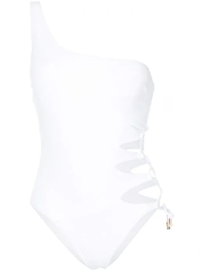 Shop Moeva Marion Swimsuit In White
