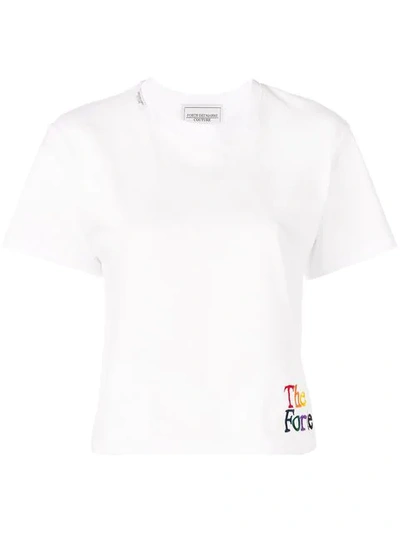 FORTE DEI MARMI COUTURE EMBROIDERED LOGO T-SHIRT - 白色