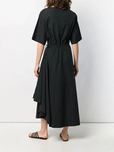 Shop Barena Venezia Adelaide Robe Dress In Black
